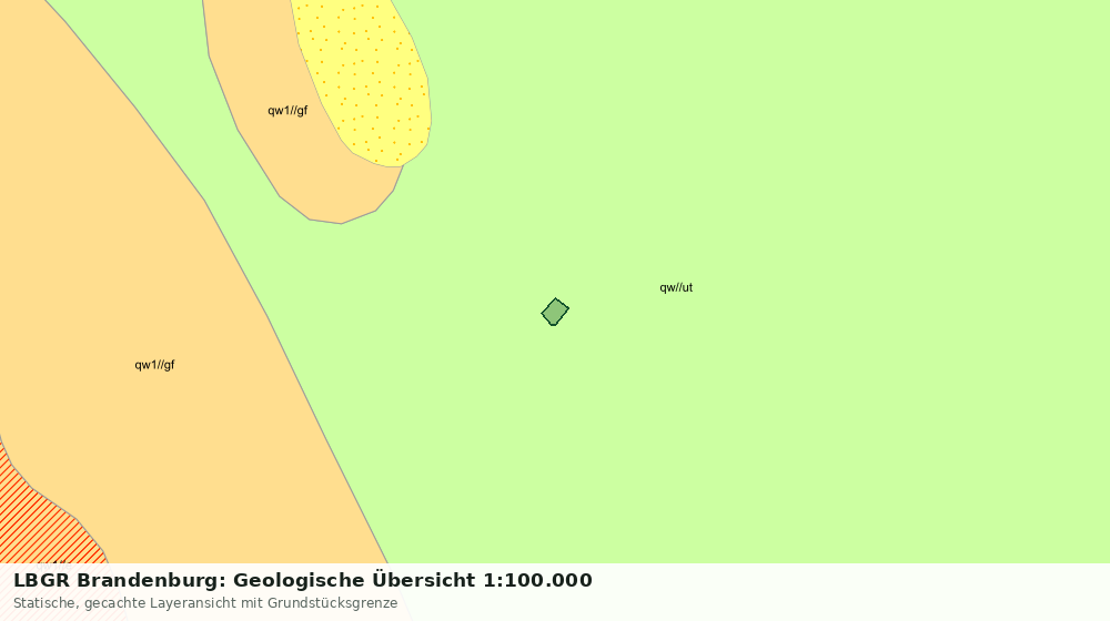 Statische Kartenansicht: LBGR Brandenburg: Geologische Übersicht 1:100.000