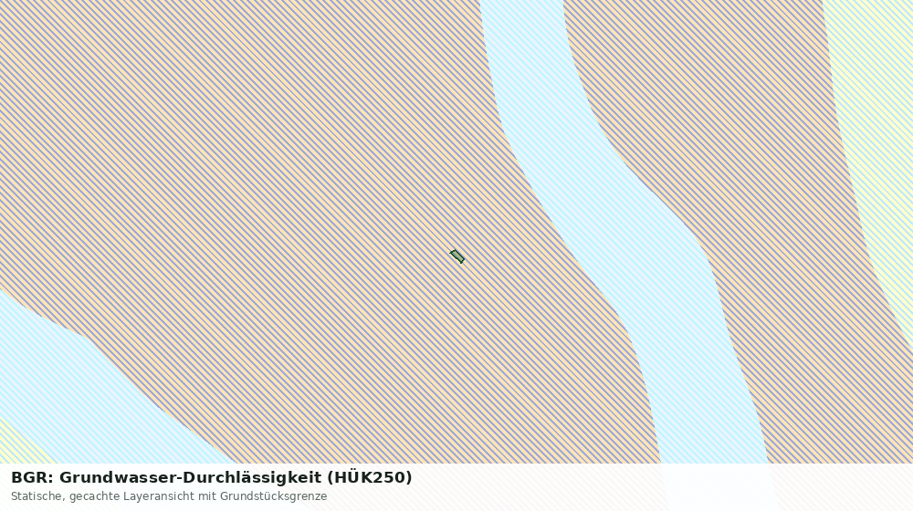 Statische Kartenansicht: BGR: Grundwasser-Durchlässigkeit (HÜK250)