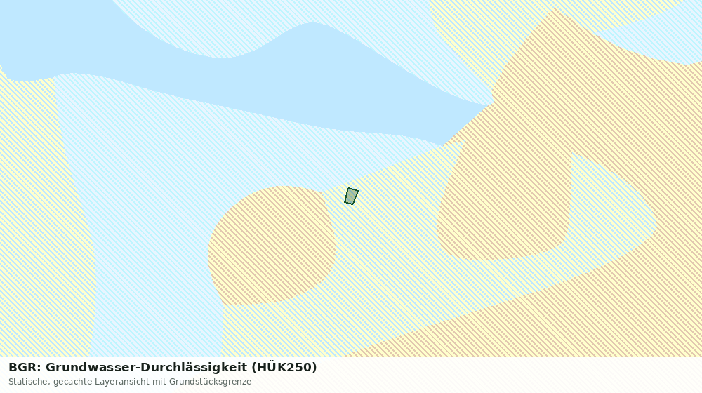 Statische Kartenansicht: BGR: Grundwasser-Durchlässigkeit (HÜK250)