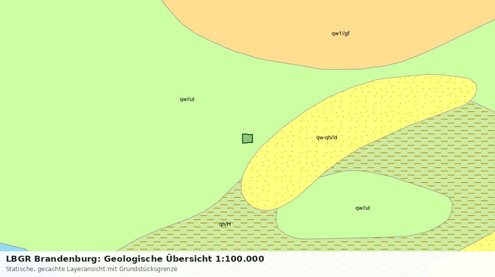 Statische Kartenansicht: LBGR Brandenburg: Geologische Übersicht 1:100.000