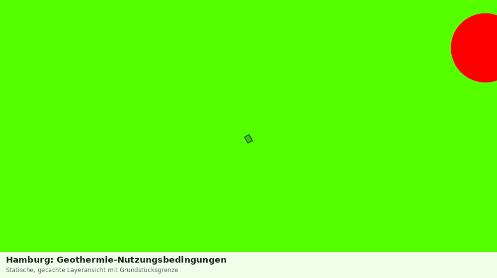 Statische Kartenansicht: Hamburg: Geothermie-Nutzungsbedingungen