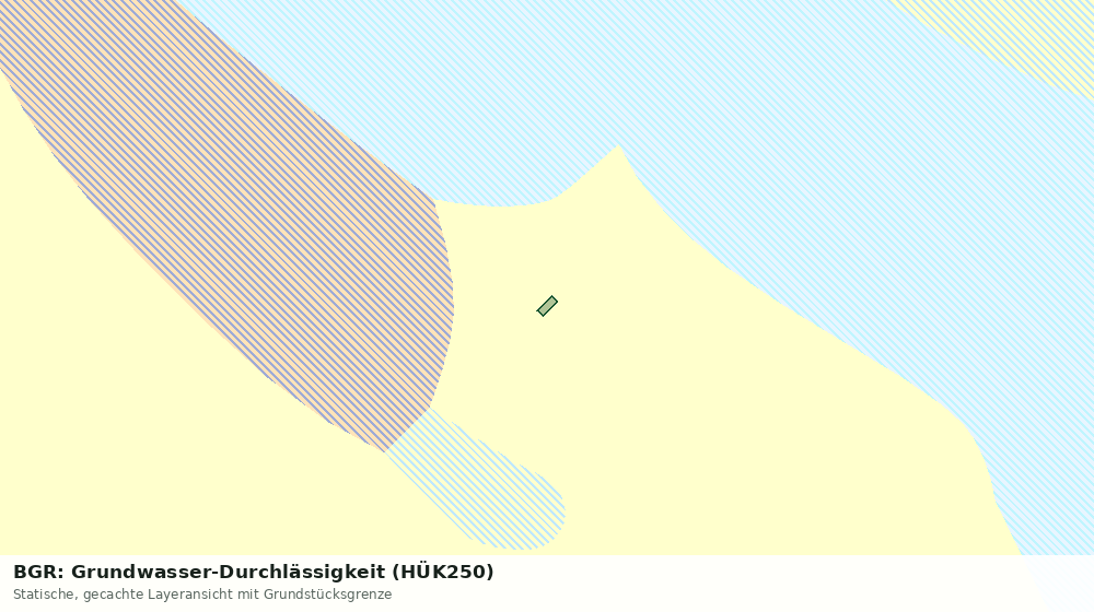 Statische Kartenansicht: BGR: Grundwasser-Durchlässigkeit (HÜK250)