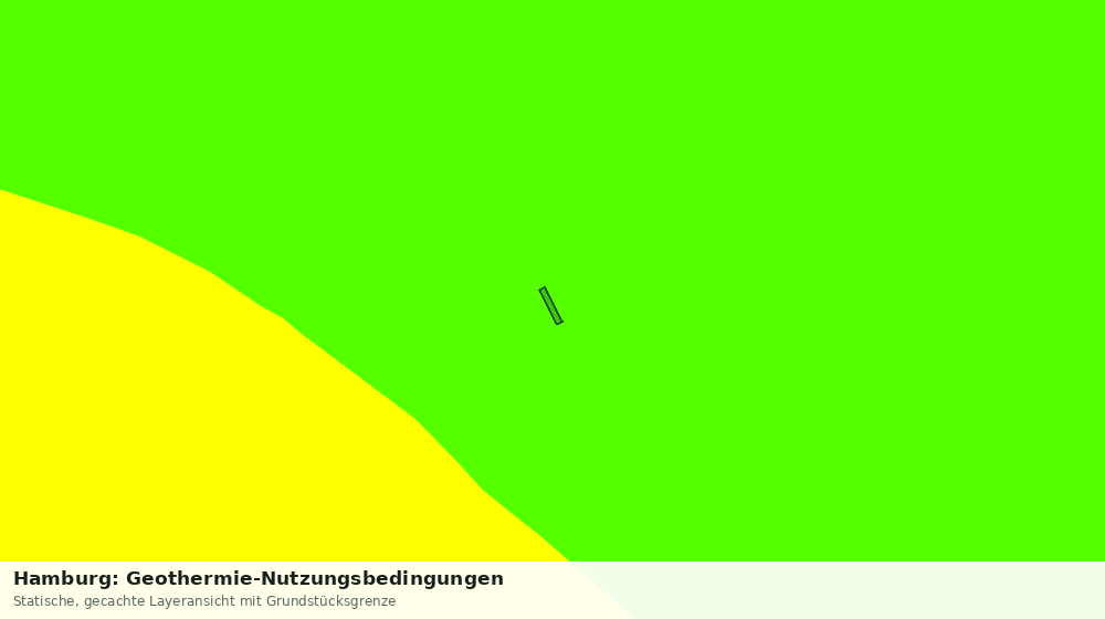 Statische Kartenansicht: Hamburg: Geothermie-Nutzungsbedingungen