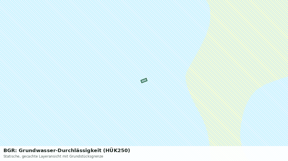 Statische Kartenansicht: BGR: Grundwasser-Durchlässigkeit (HÜK250)