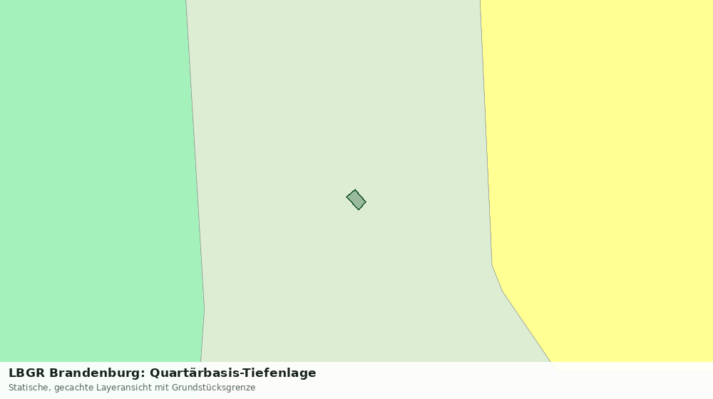 Statische Kartenansicht: LBGR Brandenburg: Quartärbasis-Tiefenlage