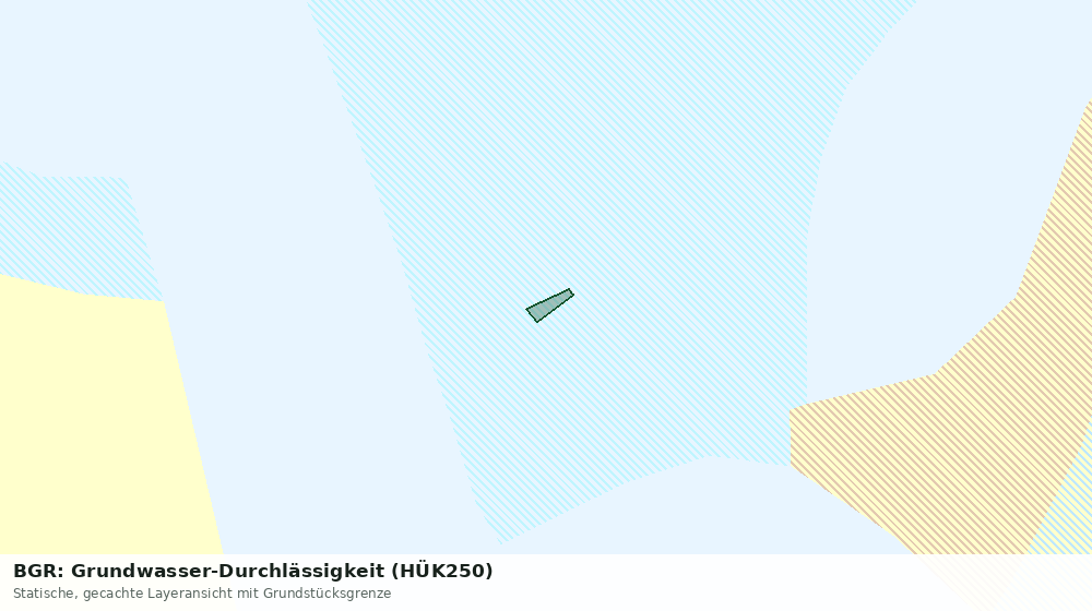 Statische Kartenansicht: BGR: Grundwasser-Durchlässigkeit (HÜK250)