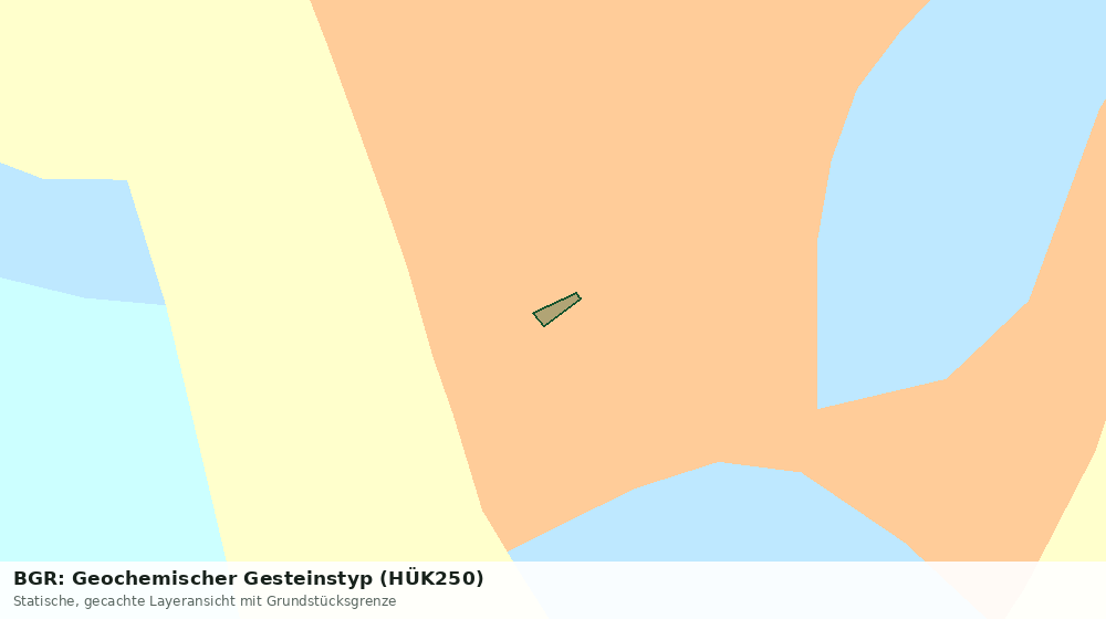 Statische Kartenansicht: BGR: Geochemischer Gesteinstyp (HÜK250)