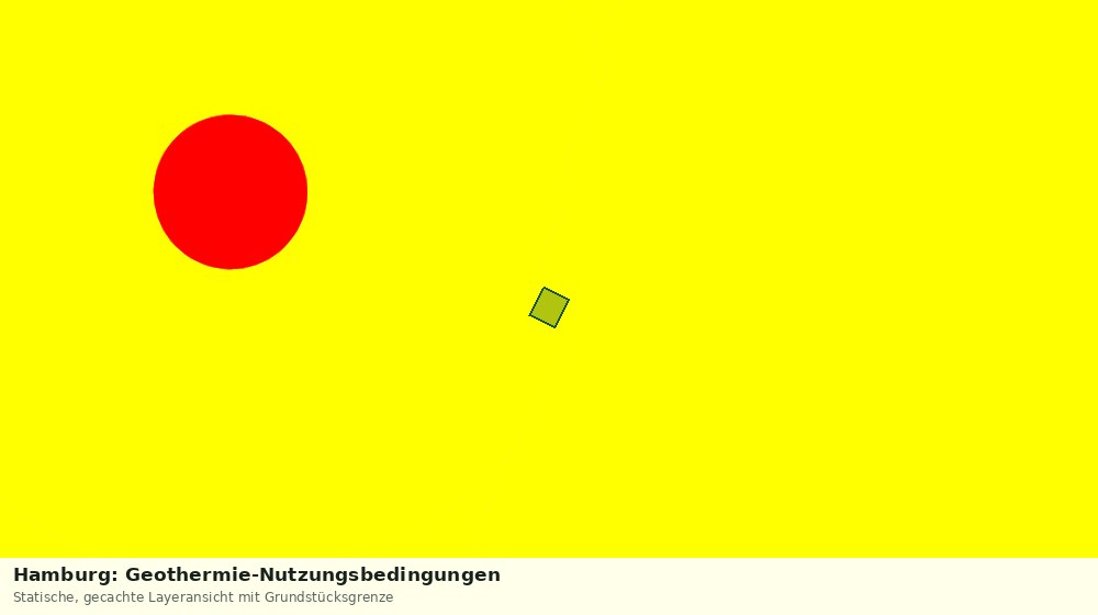 Statische Kartenansicht: Hamburg: Geothermie-Nutzungsbedingungen