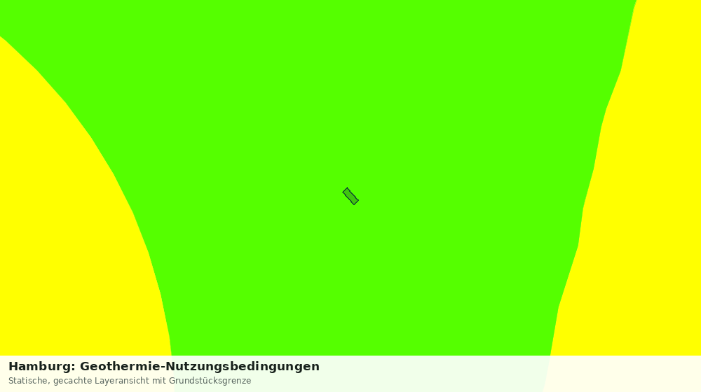 Statische Kartenansicht: Hamburg: Geothermie-Nutzungsbedingungen