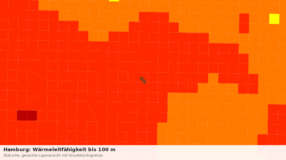 Statische Kartenansicht: Hamburg: Wärmeleitfähigkeit bis 100 m