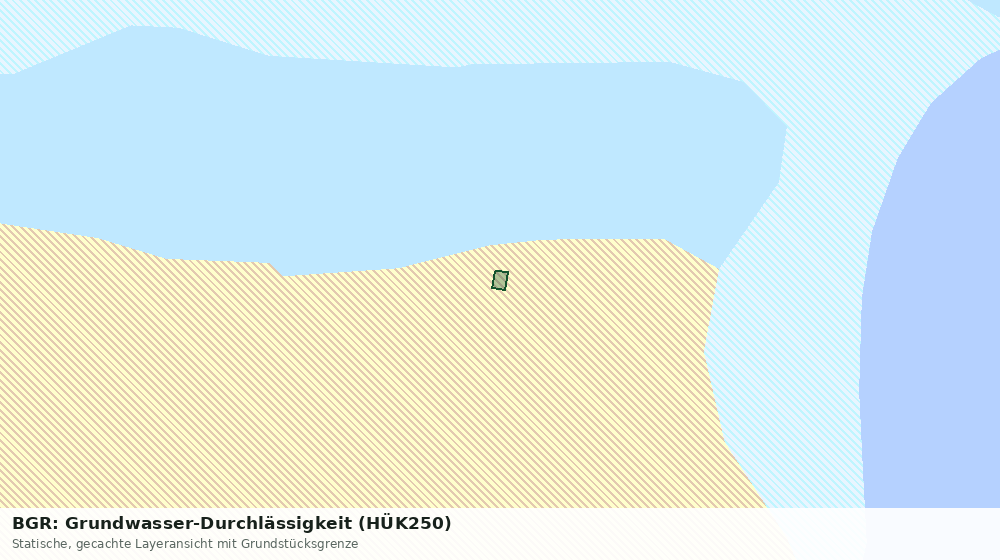 Statische Kartenansicht: BGR: Grundwasser-Durchlässigkeit (HÜK250)