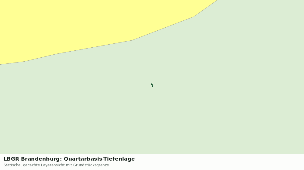 Statische Kartenansicht: LBGR Brandenburg: Quartärbasis-Tiefenlage