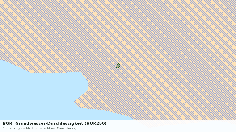 Statische Kartenansicht: BGR: Grundwasser-Durchlässigkeit (HÜK250)