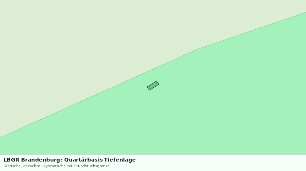 Statische Kartenansicht: LBGR Brandenburg: Quartärbasis-Tiefenlage