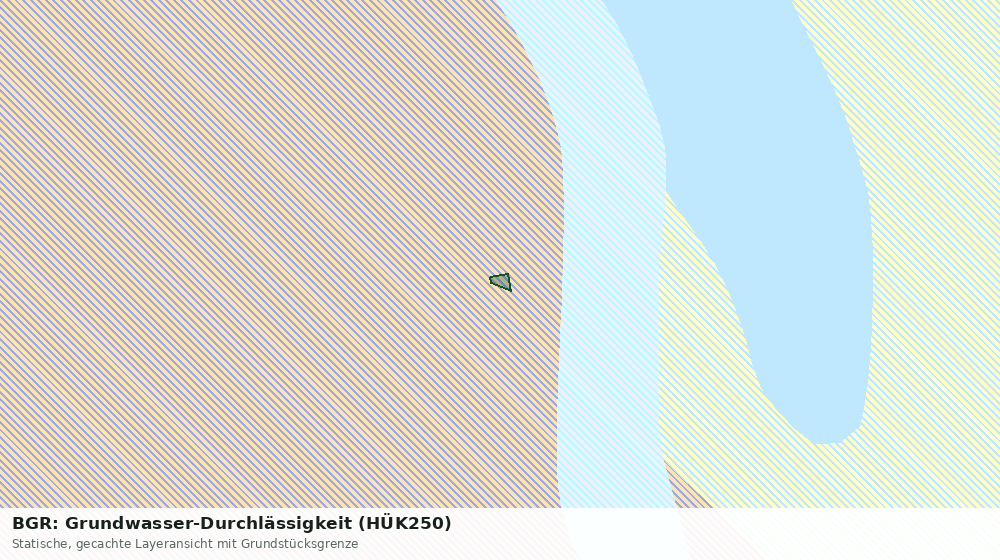 Statische Kartenansicht: BGR: Grundwasser-Durchlässigkeit (HÜK250)