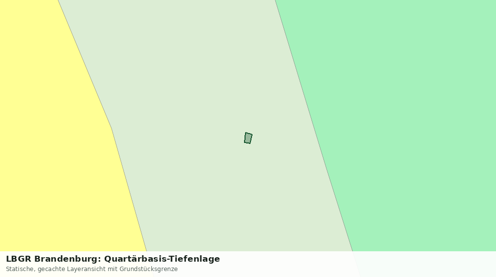 Statische Kartenansicht: LBGR Brandenburg: Quartärbasis-Tiefenlage