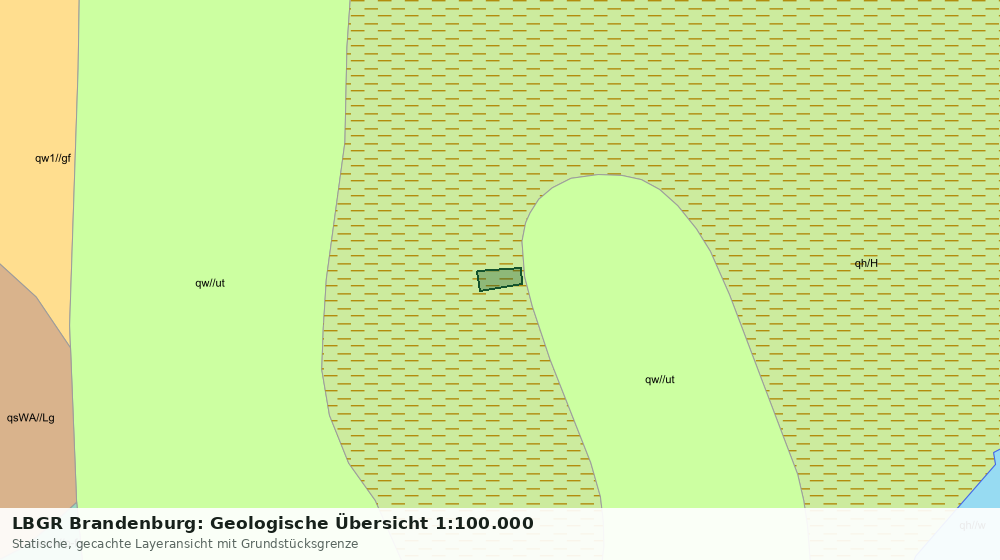 Statische Kartenansicht: LBGR Brandenburg: Geologische Übersicht 1:100.000
