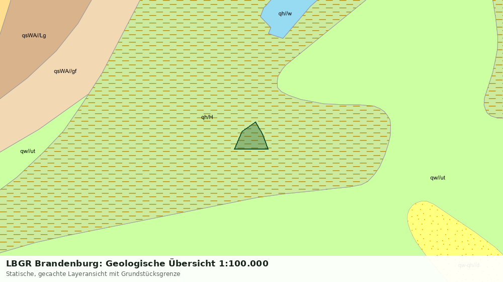 Statische Kartenansicht: LBGR Brandenburg: Geologische Übersicht 1:100.000
