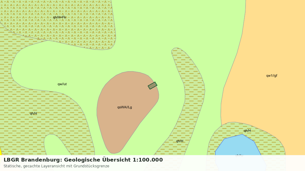 Statische Kartenansicht: LBGR Brandenburg: Geologische Übersicht 1:100.000