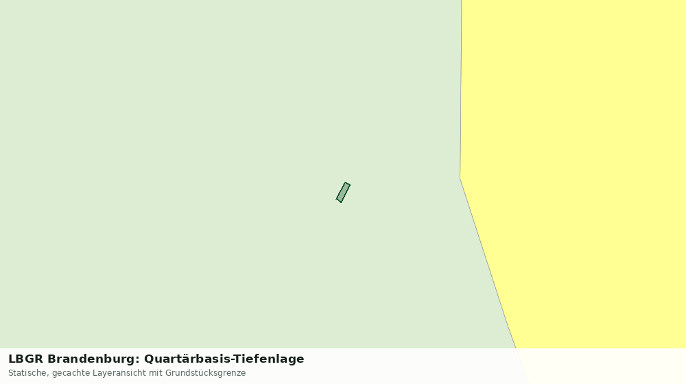 Statische Kartenansicht: LBGR Brandenburg: Quartärbasis-Tiefenlage