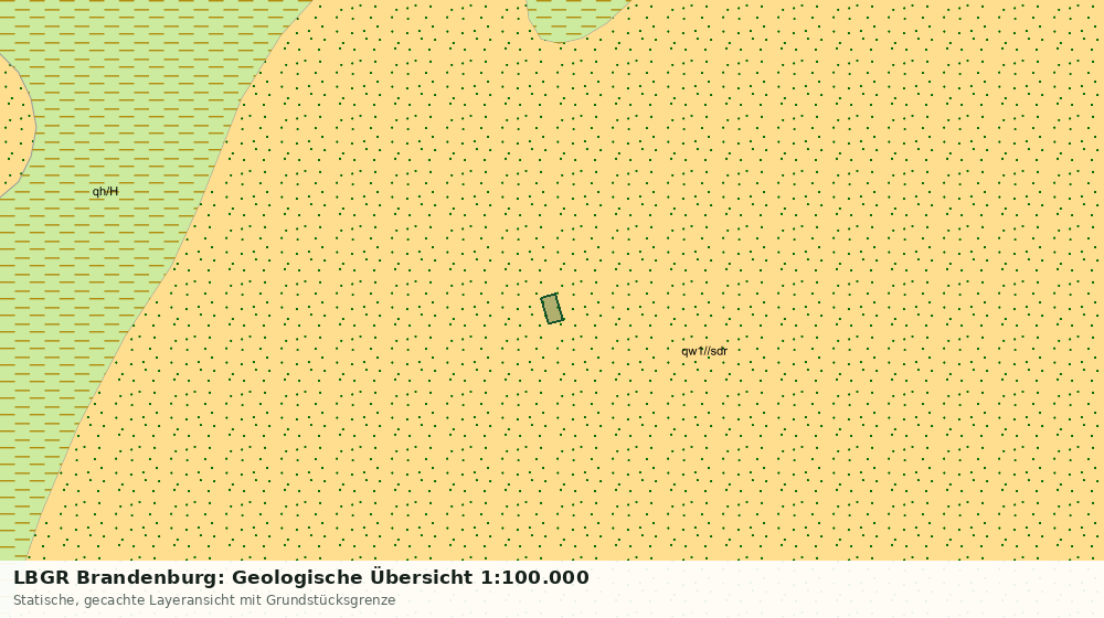 Statische Kartenansicht: LBGR Brandenburg: Geologische Übersicht 1:100.000