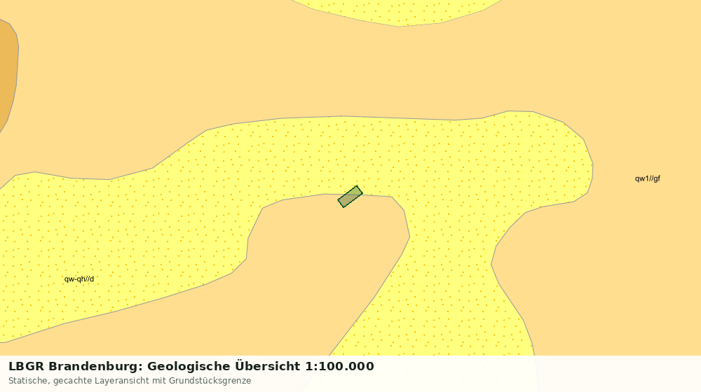 Statische Kartenansicht: LBGR Brandenburg: Geologische Übersicht 1:100.000