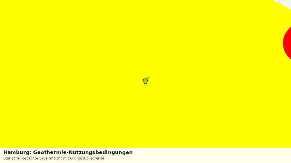 Statische Kartenansicht: Hamburg: Geothermie-Nutzungsbedingungen