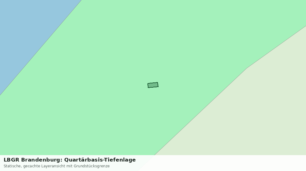 Statische Kartenansicht: LBGR Brandenburg: Quartärbasis-Tiefenlage