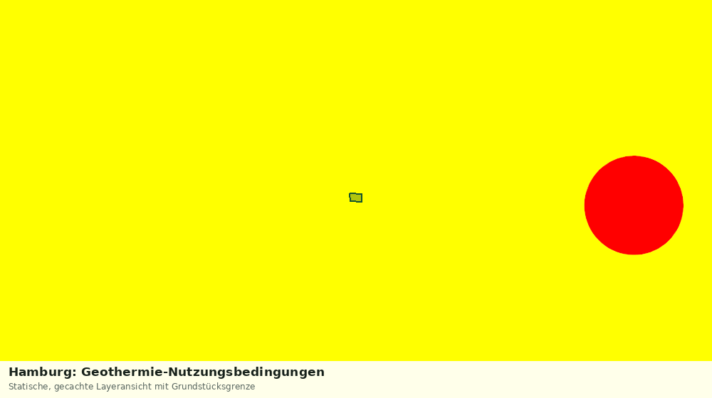 Statische Kartenansicht: Hamburg: Geothermie-Nutzungsbedingungen