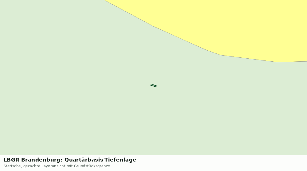 Statische Kartenansicht: LBGR Brandenburg: Quartärbasis-Tiefenlage