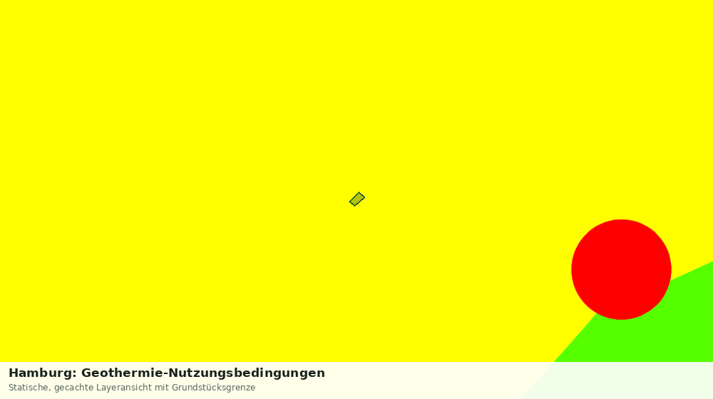 Statische Kartenansicht: Hamburg: Geothermie-Nutzungsbedingungen