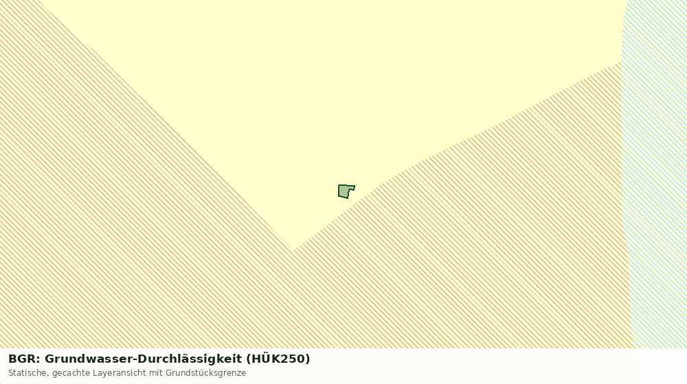 Statische Kartenansicht: BGR: Grundwasser-Durchlässigkeit (HÜK250)