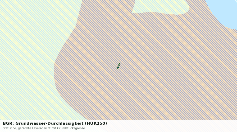 Statische Kartenansicht: BGR: Grundwasser-Durchlässigkeit (HÜK250)