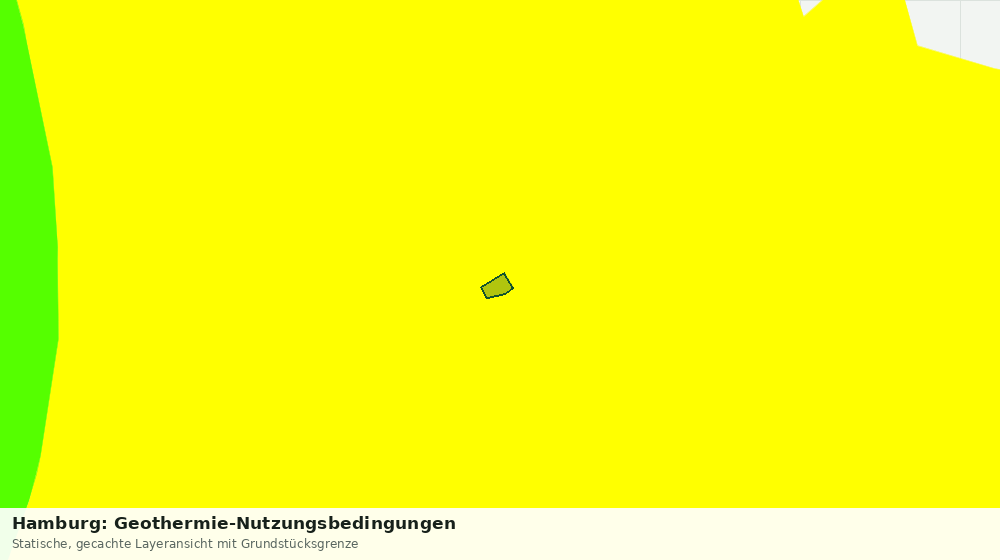 Statische Kartenansicht: Hamburg: Geothermie-Nutzungsbedingungen