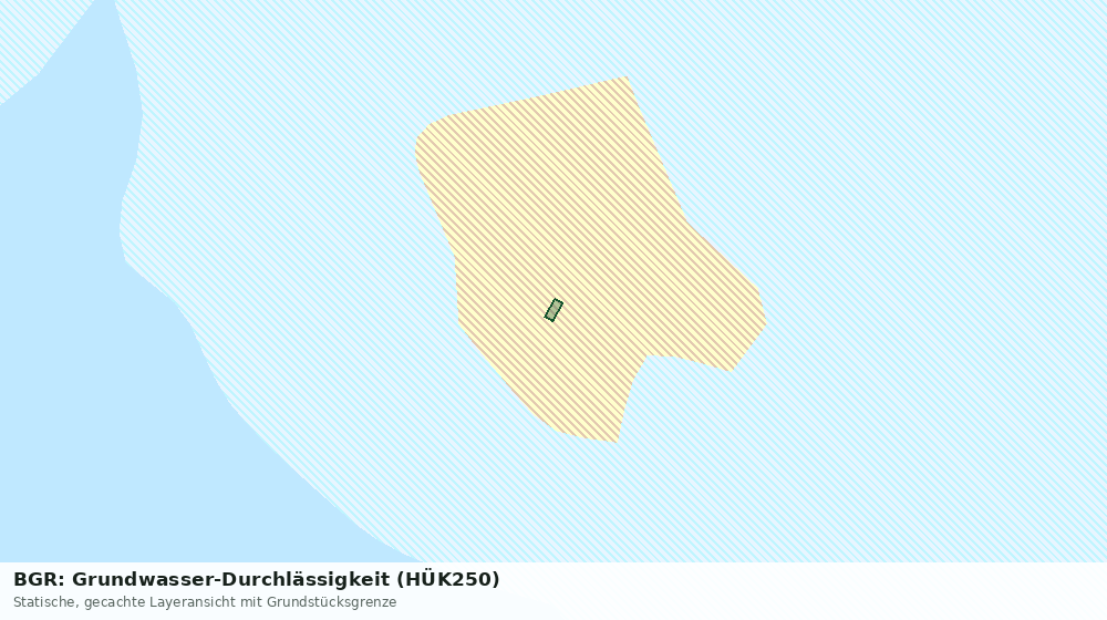 Statische Kartenansicht: BGR: Grundwasser-Durchlässigkeit (HÜK250)