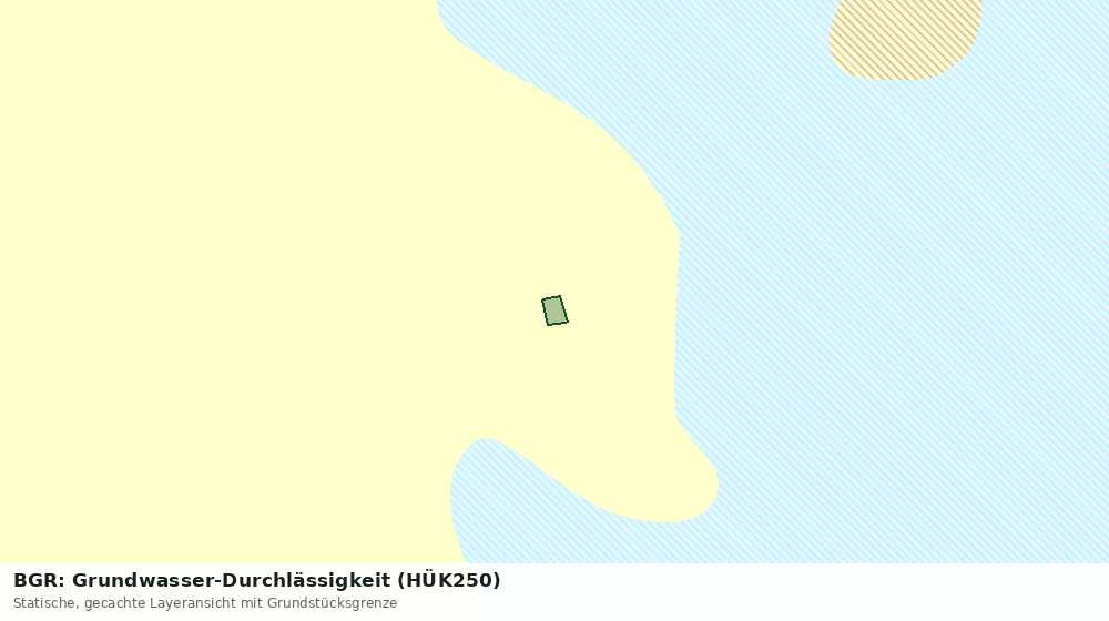 Statische Kartenansicht: BGR: Grundwasser-Durchlässigkeit (HÜK250)