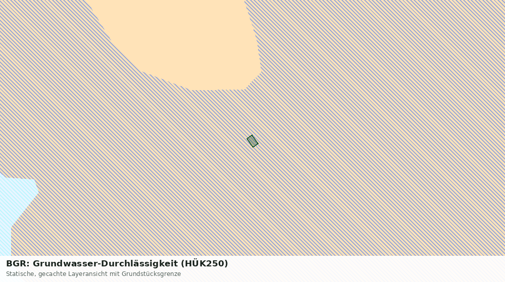 Statische Kartenansicht: BGR: Grundwasser-Durchlässigkeit (HÜK250)