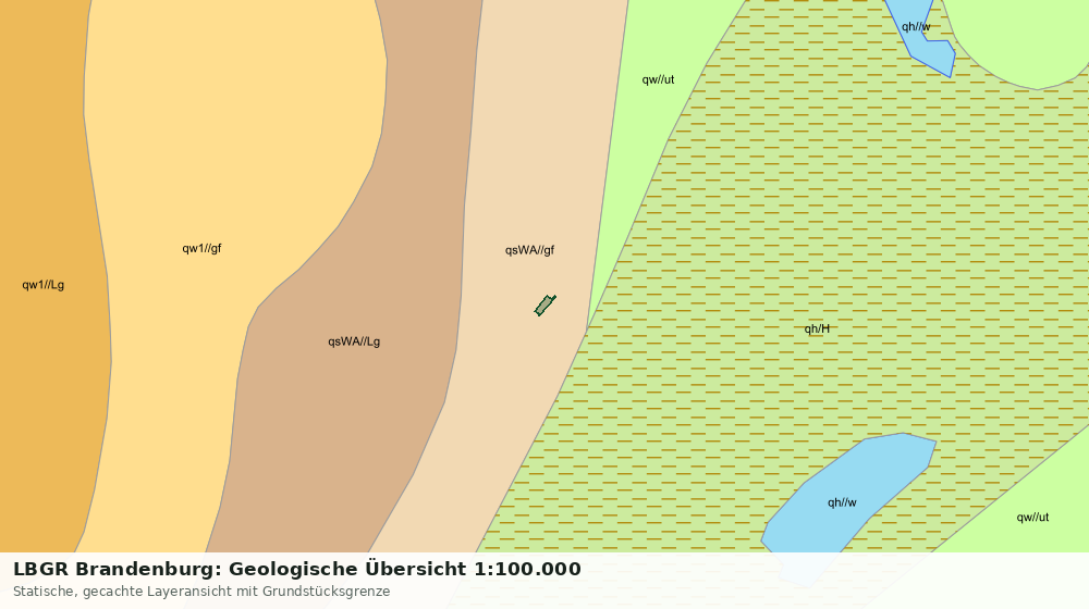 Statische Kartenansicht: LBGR Brandenburg: Geologische Übersicht 1:100.000