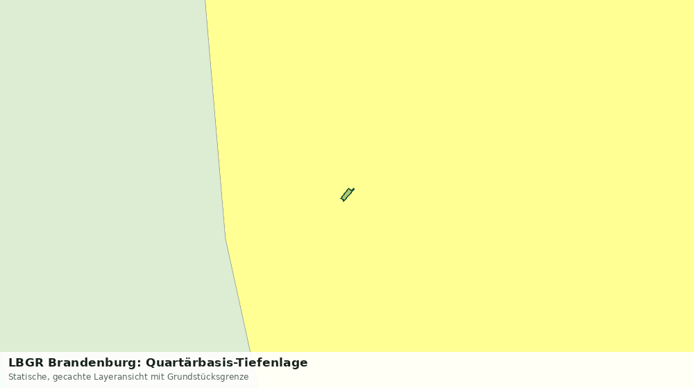 Statische Kartenansicht: LBGR Brandenburg: Quartärbasis-Tiefenlage