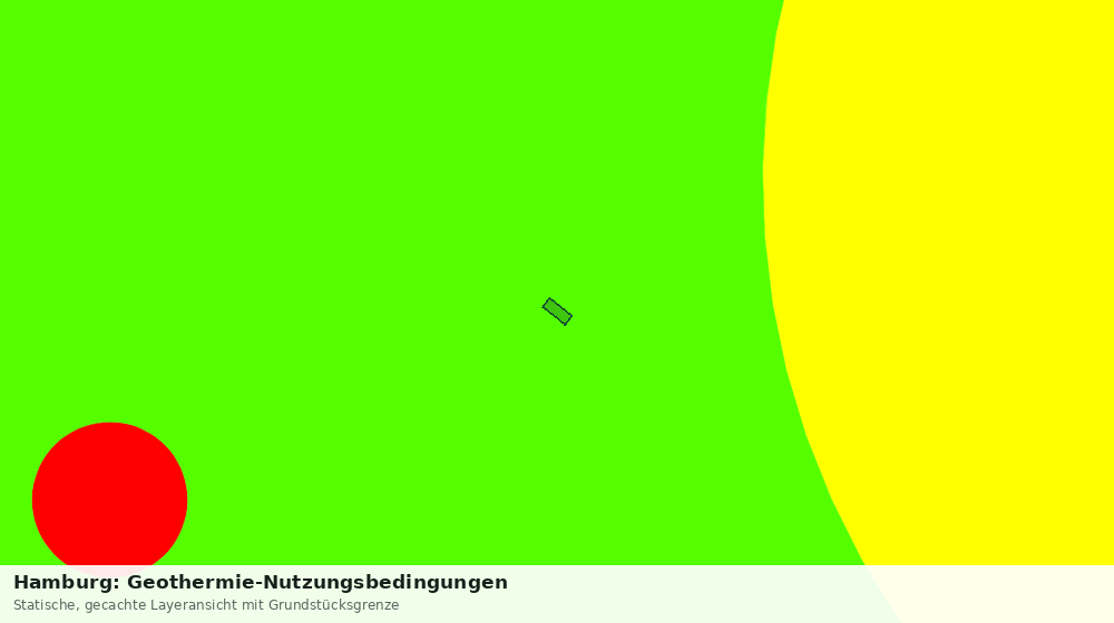 Statische Kartenansicht: Hamburg: Geothermie-Nutzungsbedingungen