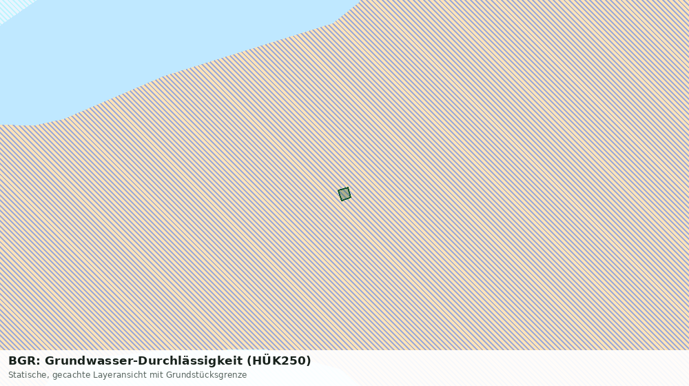 Statische Kartenansicht: BGR: Grundwasser-Durchlässigkeit (HÜK250)
