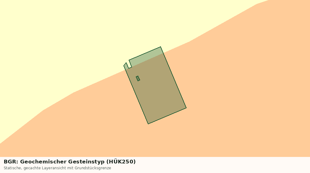 Statische Kartenansicht: BGR: Geochemischer Gesteinstyp (HÜK250)