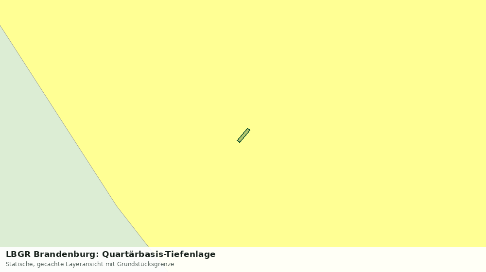Statische Kartenansicht: LBGR Brandenburg: Quartärbasis-Tiefenlage