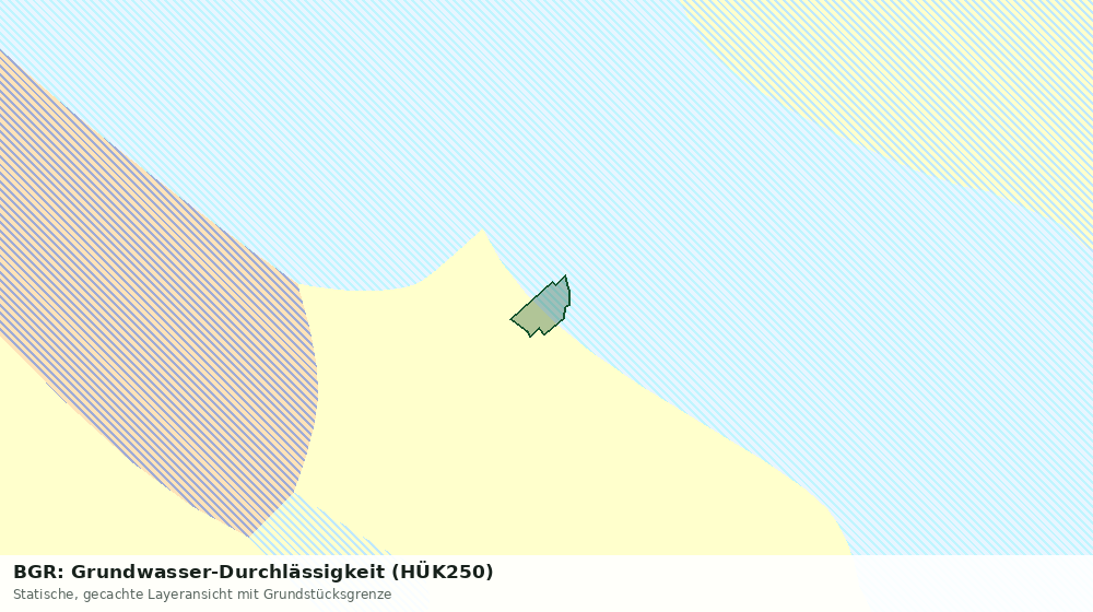 Statische Kartenansicht: BGR: Grundwasser-Durchlässigkeit (HÜK250)