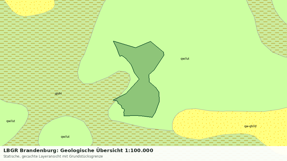 Statische Kartenansicht: LBGR Brandenburg: Geologische Übersicht 1:100.000