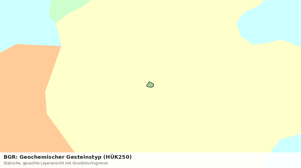 Statische Kartenansicht: BGR: Geochemischer Gesteinstyp (HÜK250)
