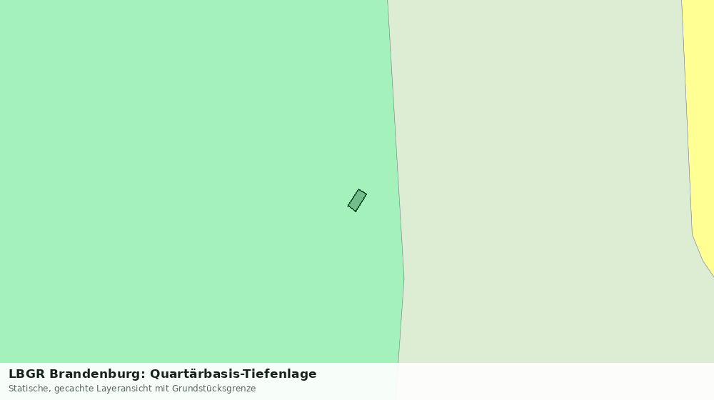 Statische Kartenansicht: LBGR Brandenburg: Quartärbasis-Tiefenlage