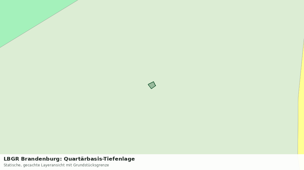 Statische Kartenansicht: LBGR Brandenburg: Quartärbasis-Tiefenlage