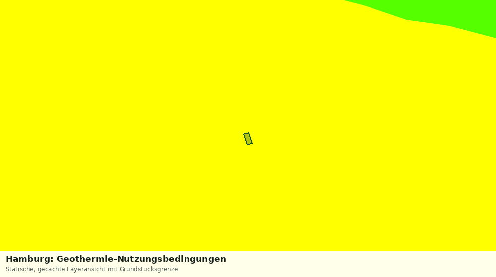Statische Kartenansicht: Hamburg: Geothermie-Nutzungsbedingungen