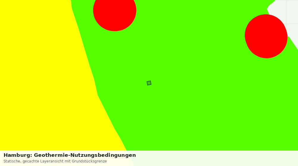 Statische Kartenansicht: Hamburg: Geothermie-Nutzungsbedingungen